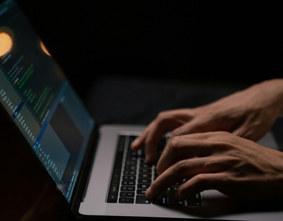 person-using-silver-and-black-laptop-computer